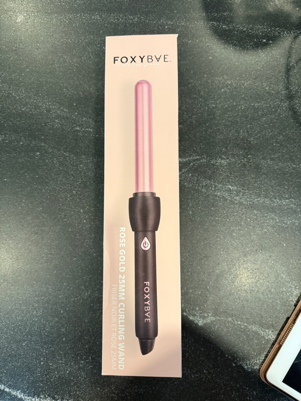 FOXYBAE Rose Gold 25mm Curling Wand - Women’s Hair Accessory